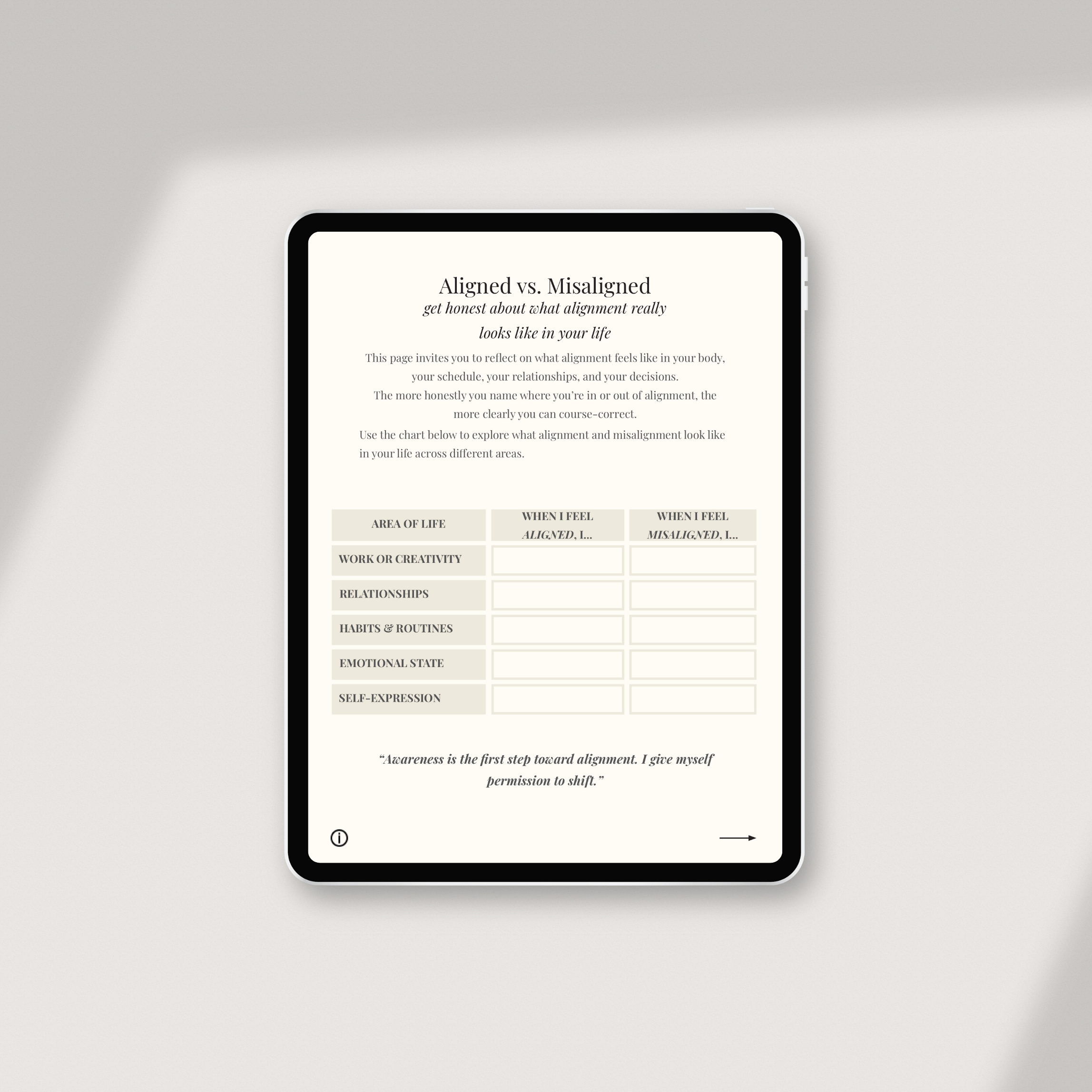 Odetoalignment | Digital Guided Journal for Clarity & Self-Trust