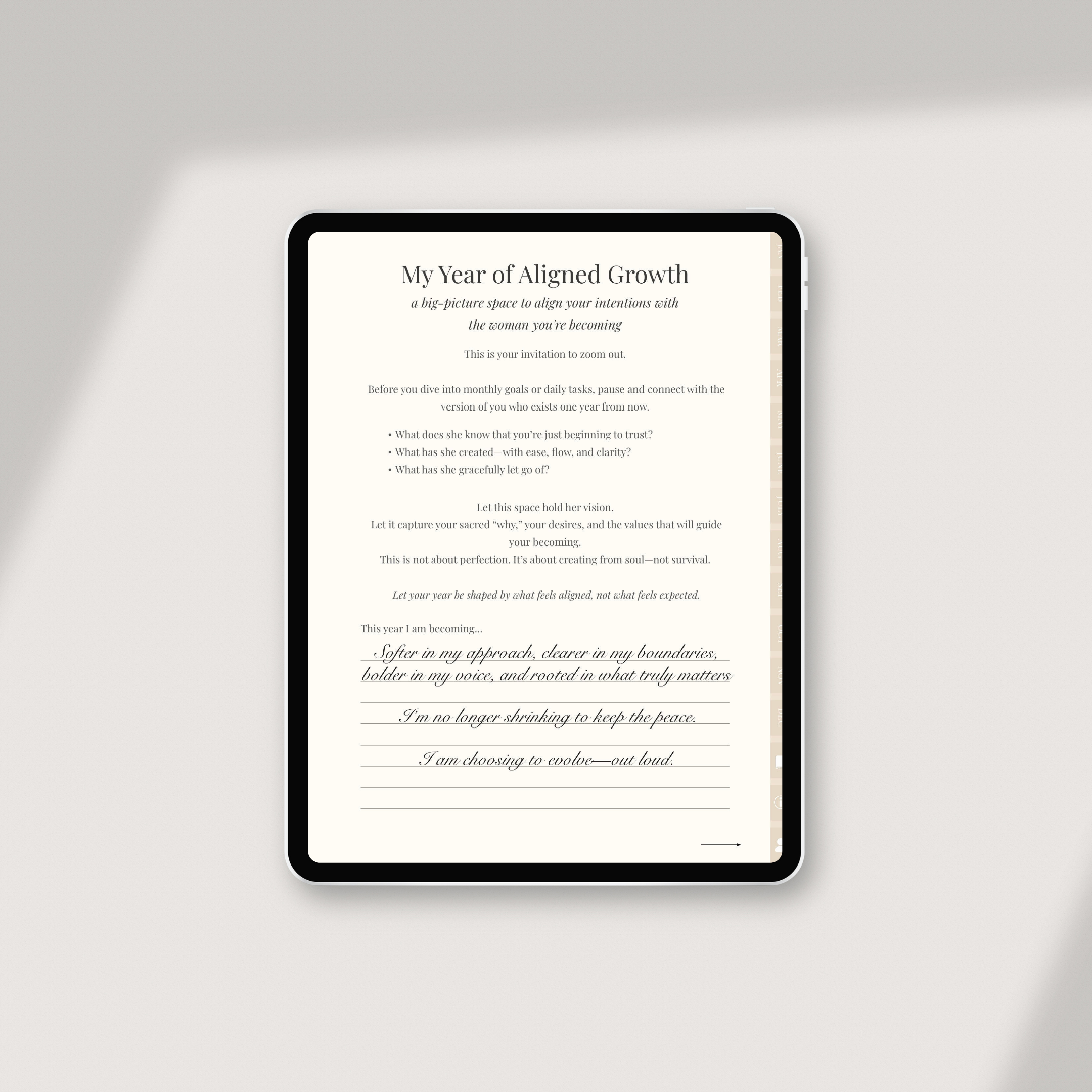 Odetogrowth | Digital Intentional Planner for Purpose & Alignment