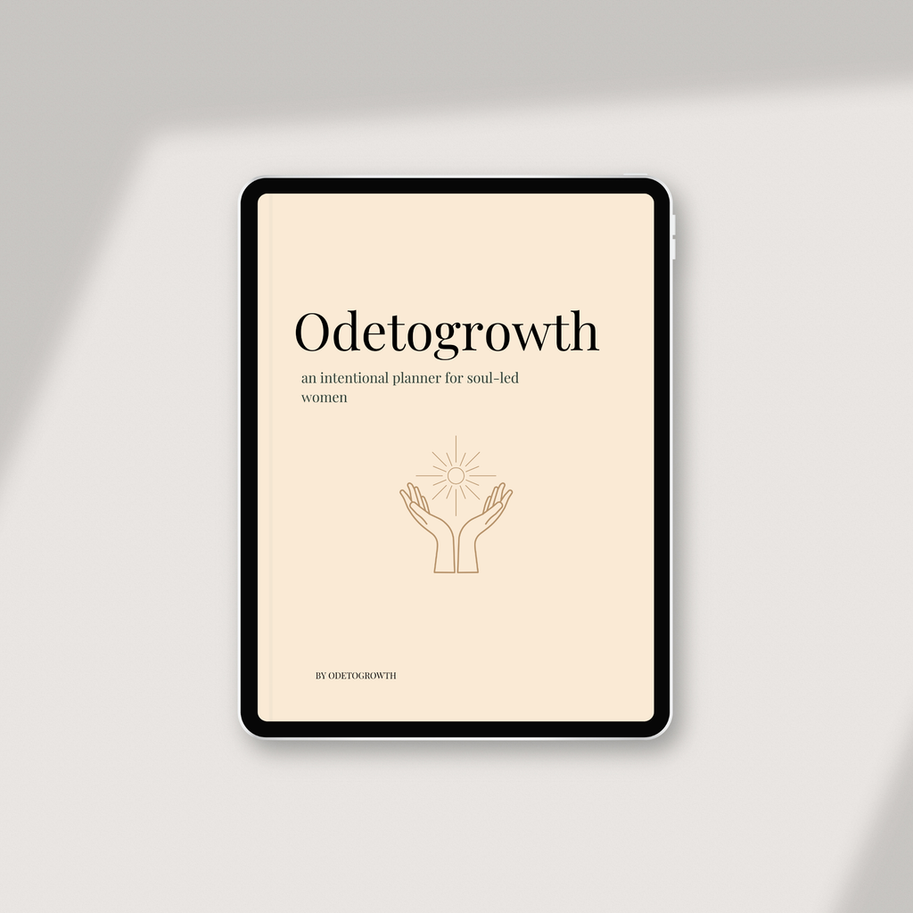 Odetogrowth Journal + Planner Bundle | 3 Guided Journals + Intentional Planner for Healing, Clarity, Embodiment & Purpose