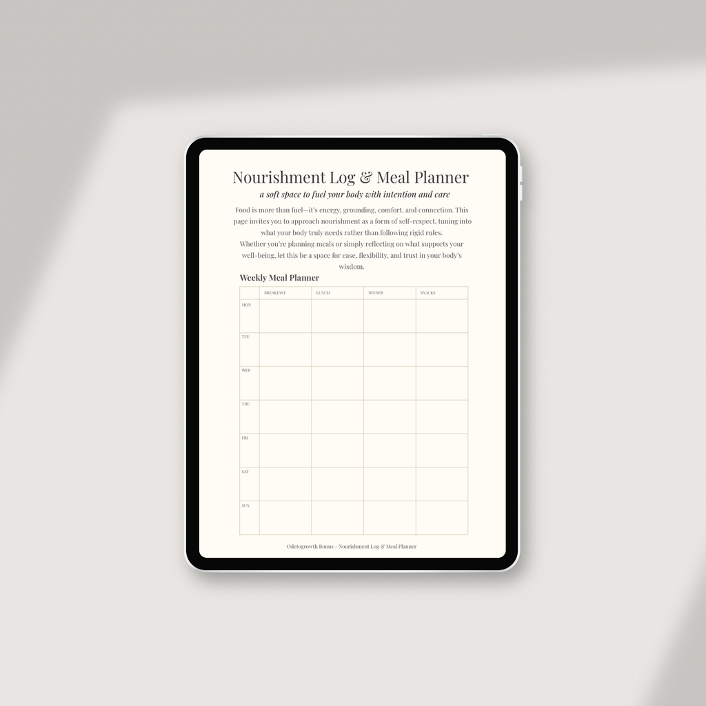 Digital Planner for Personal Growth & Intentional Living | Odetogrowth
