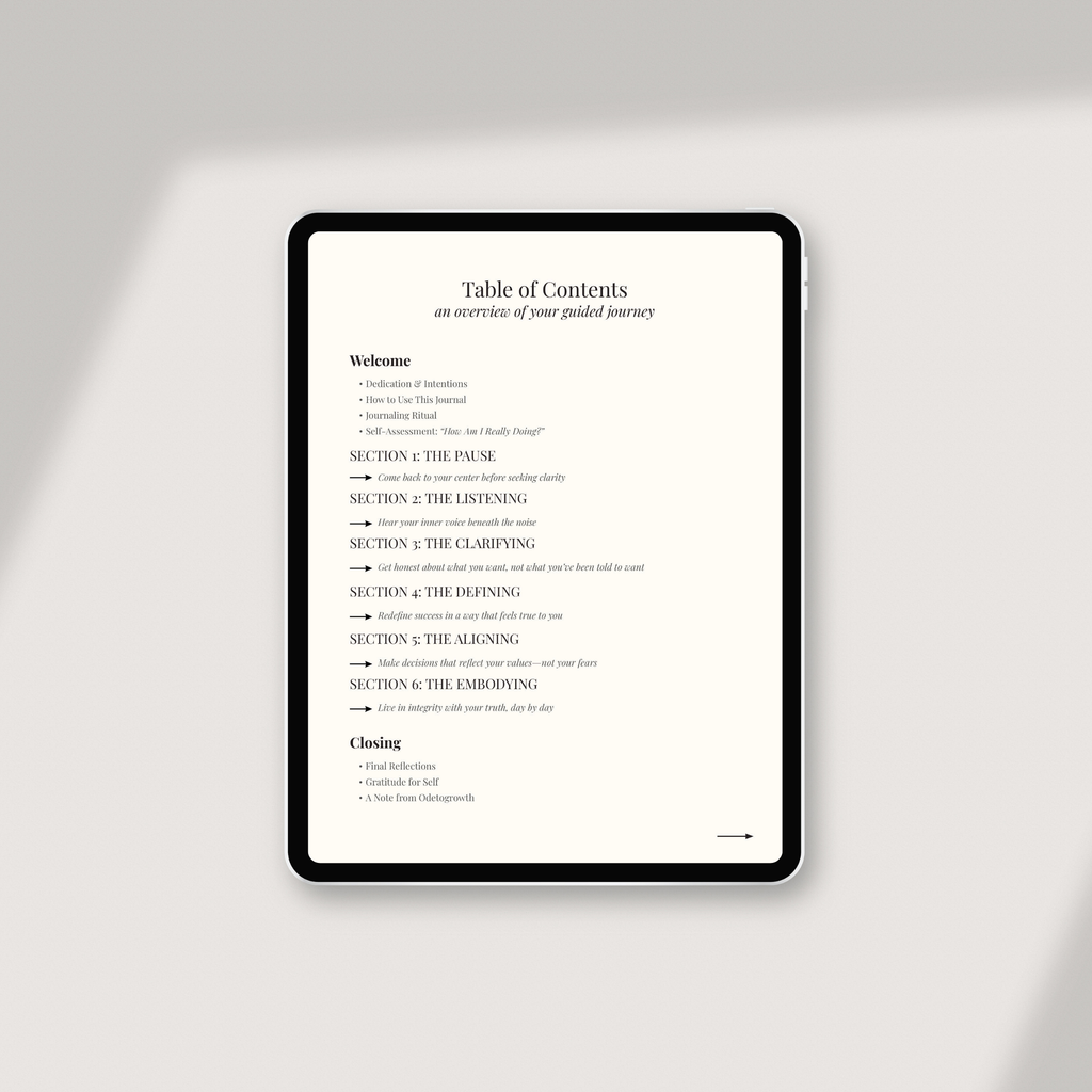 Odetoalignment | Digital Guided Journal for Clarity & Self-Trust